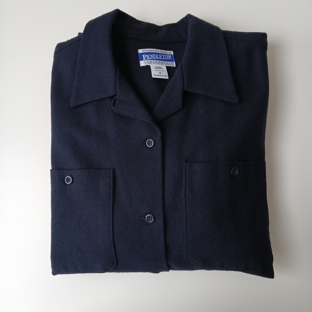 Vintage Pendleton Virgin Wool Loop Collar Knockab… - image 6